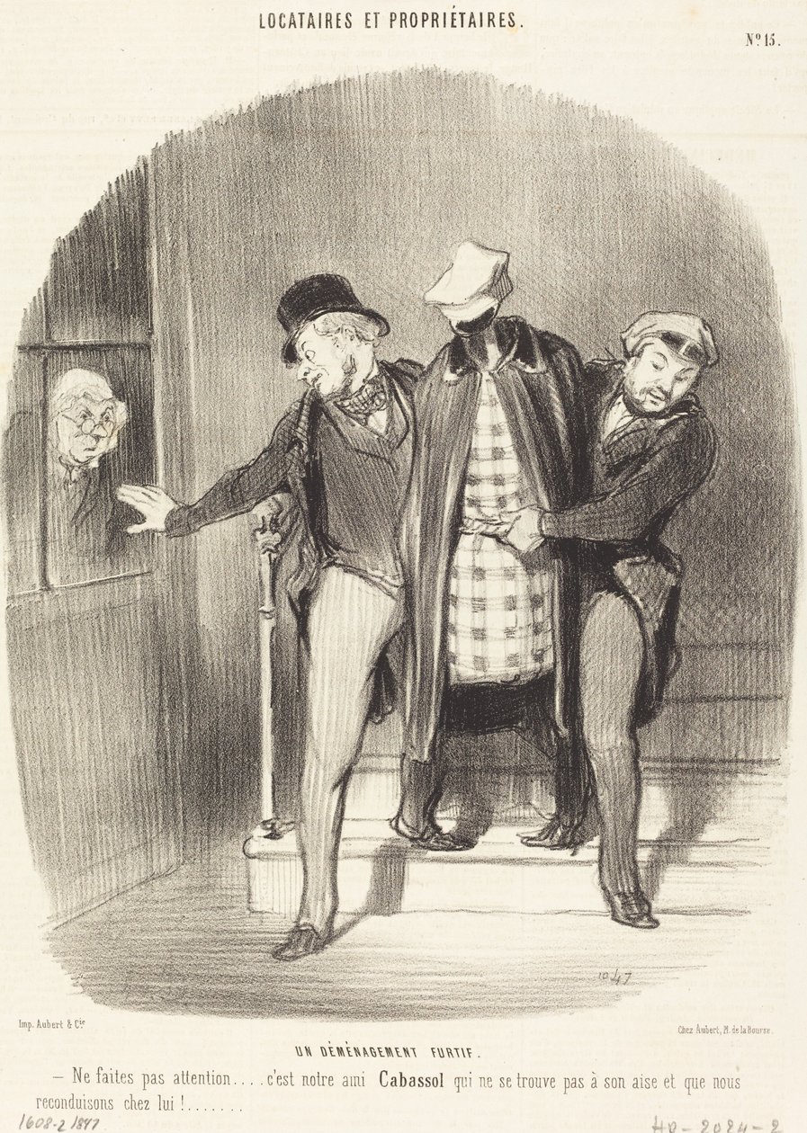 Ein heimlicher Umzug von Honoré Daumier