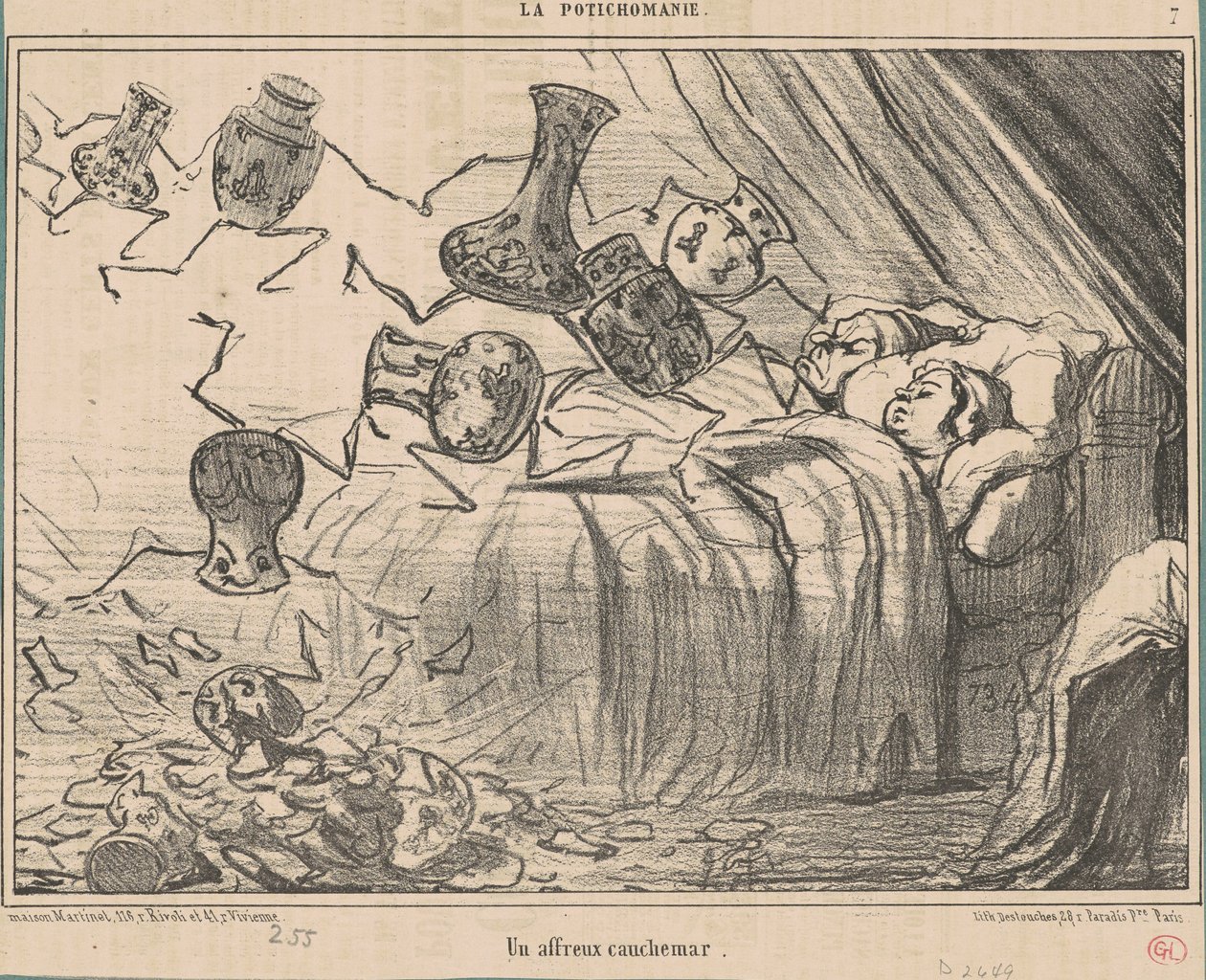 Ein schrecklicher Albtraum von Honoré Daumier