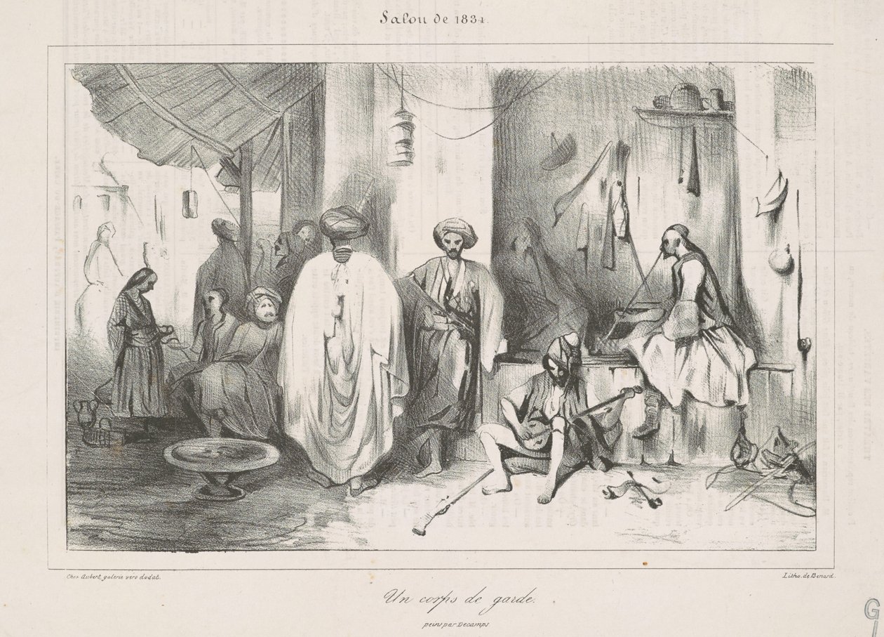 Un corps de garde von Honoré Daumier
