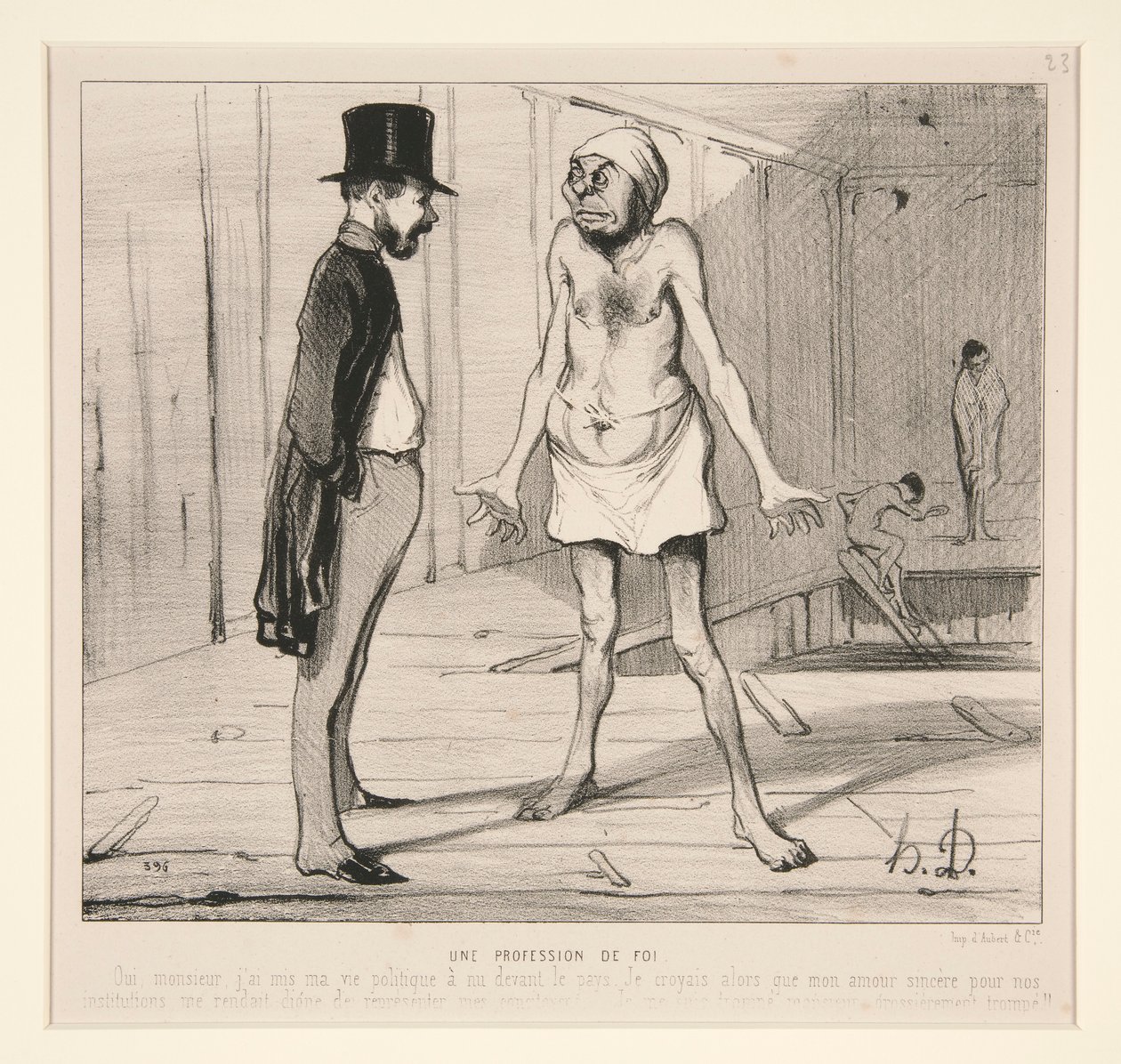 Ein Glaubensbekenntnis von Honoré Daumier