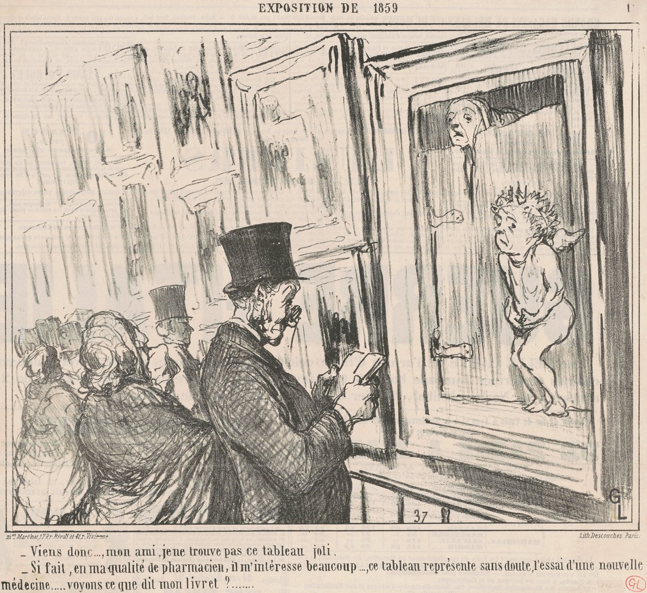 Komm schon ..., mein Freund, ich finde nicht ... von Honoré Daumier