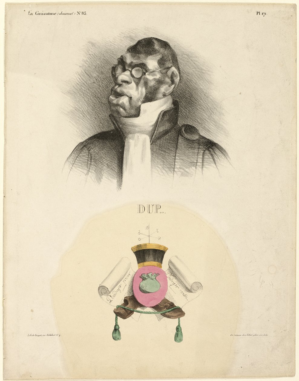 DUP..., Platte 171 aus Célébrités de la Caricature von Honoré Victorin Daumier