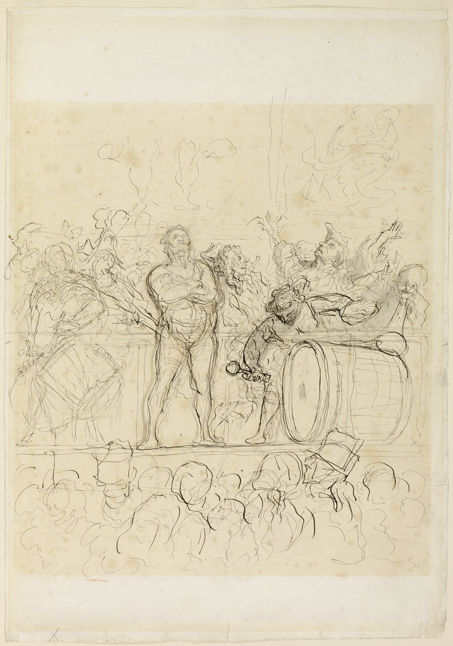 Die Parade von Honoré Victorin Daumier