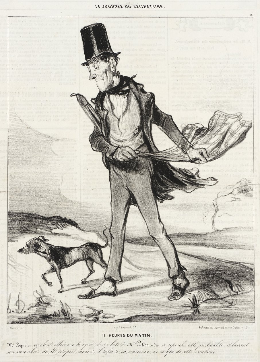 11 Uhr vormittags von Honoré Daumier