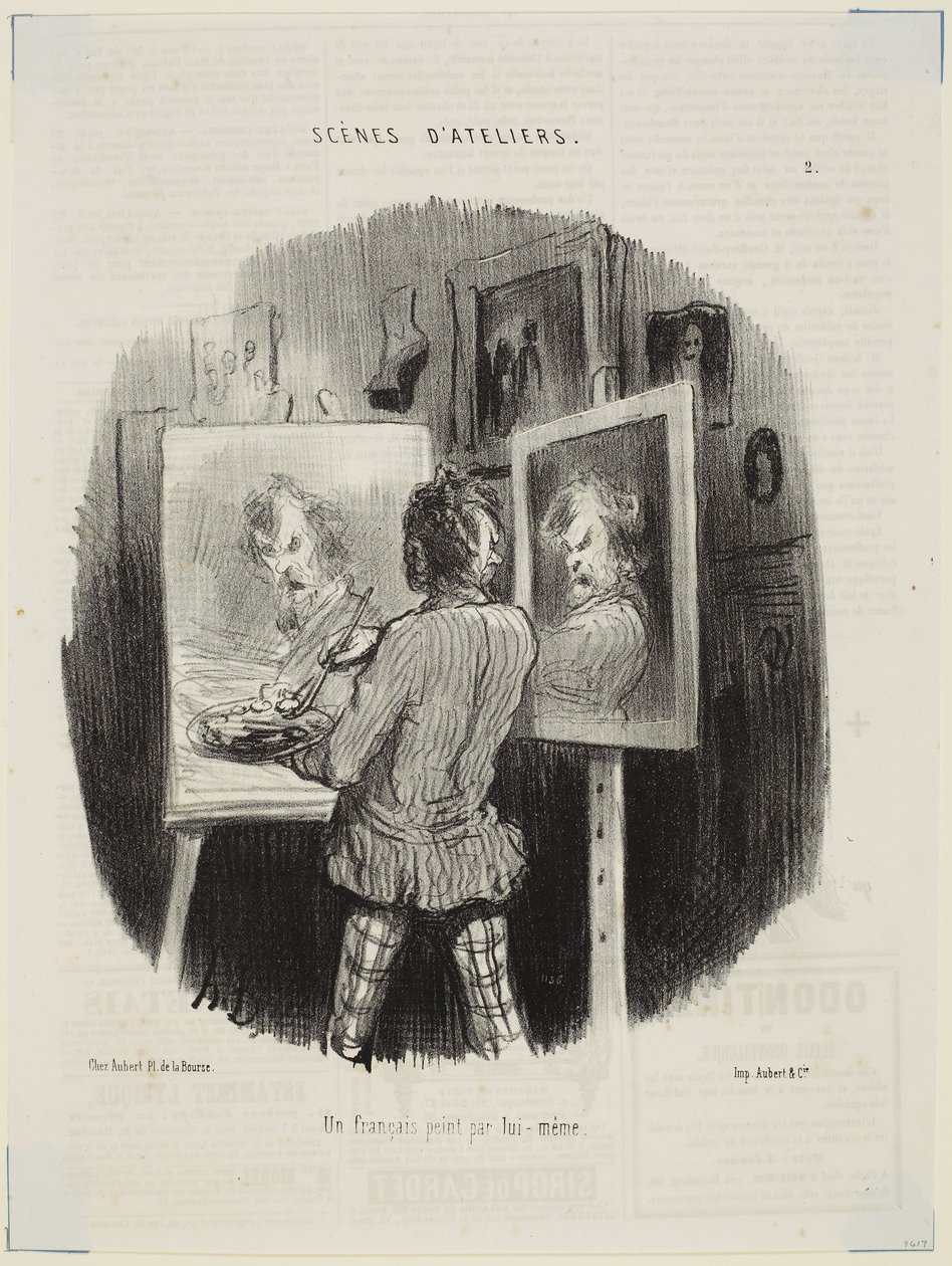 Ein Franzose, von ihm selbst porträtiert von Honoré Daumier