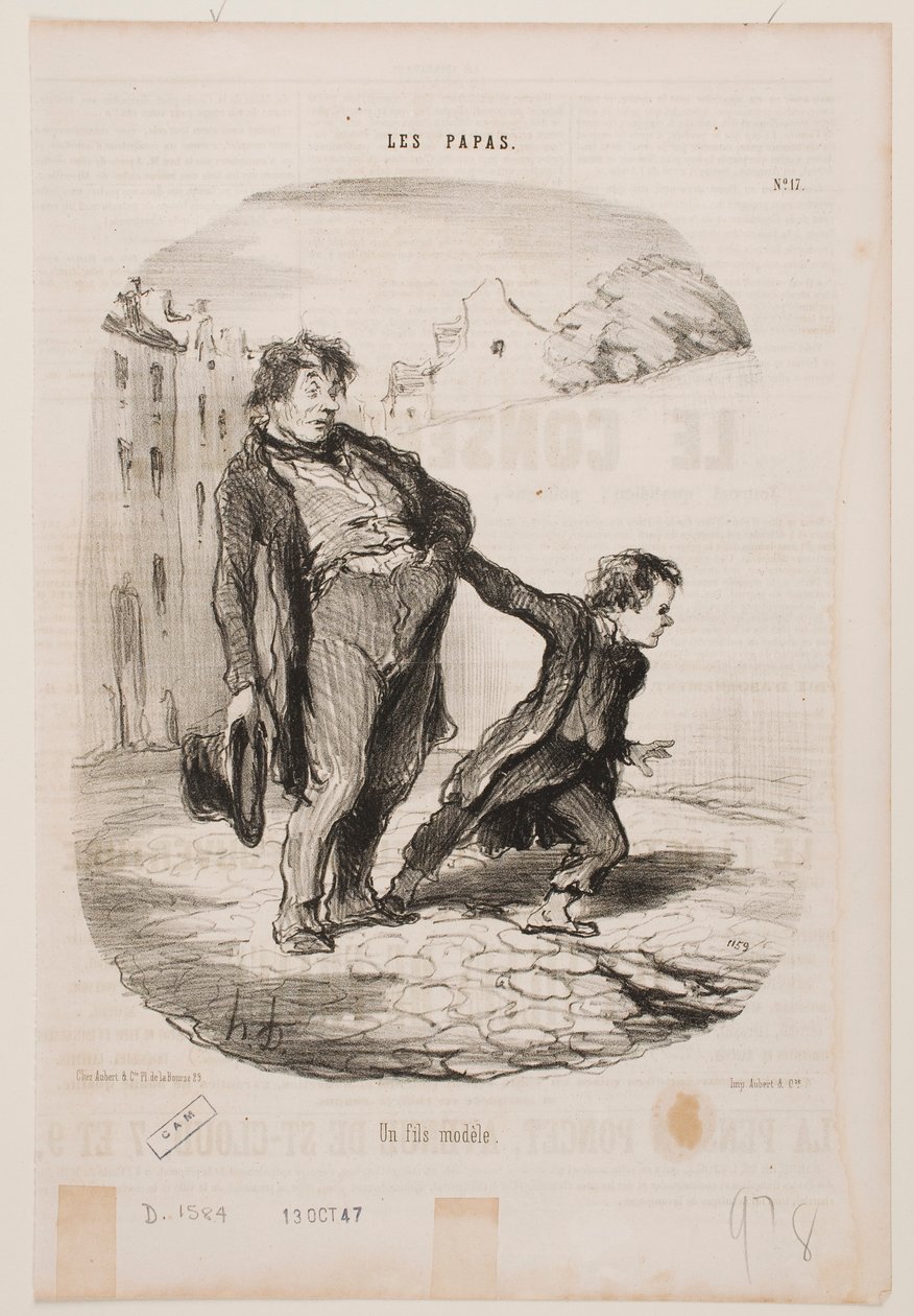 Ein Modell eines Sohnes von Honoré Daumier