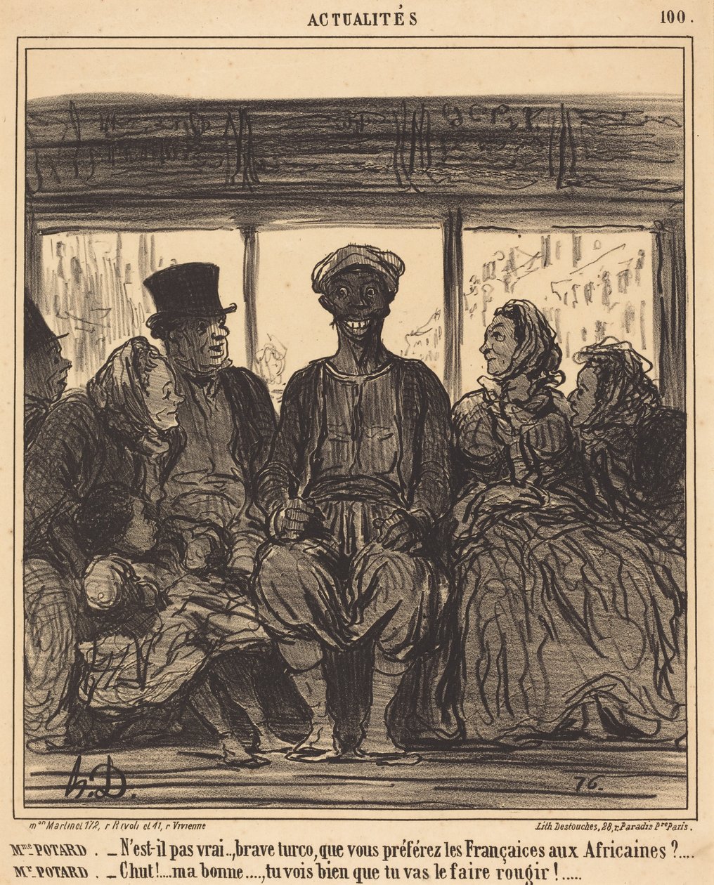 Aktuelles: Madame Potard - Ist es nicht wahr, tapferer Turko... von Honoré Daumier