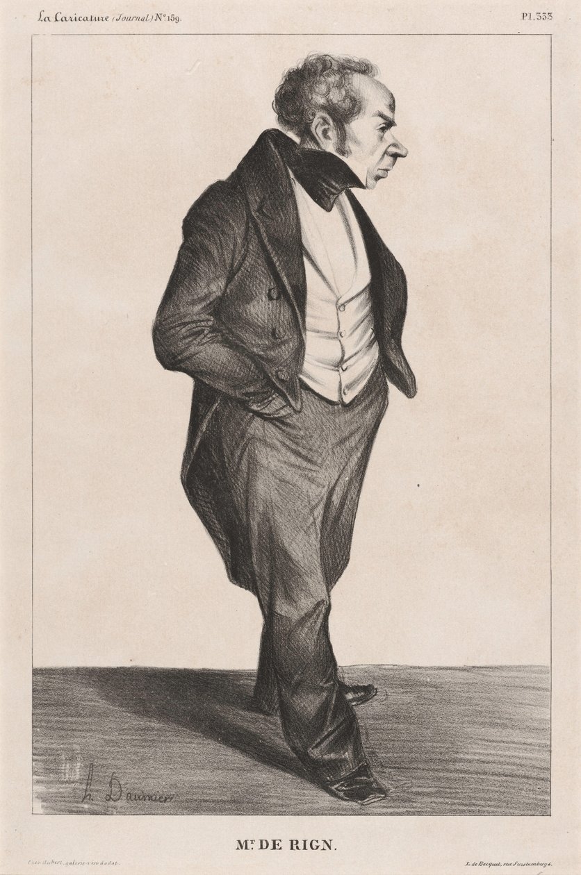 Amiral de Rigny von Honoré Daumier