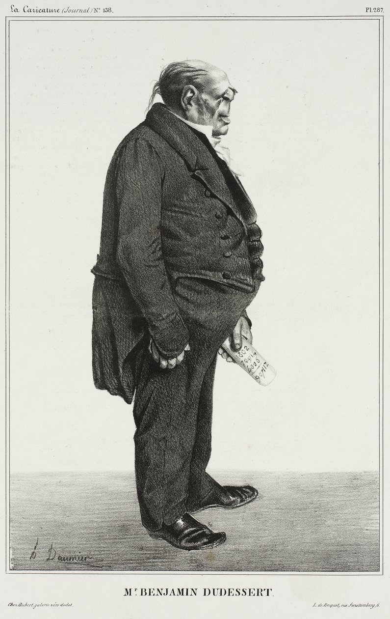 Benjamin Dudessert von Honoré Daumier