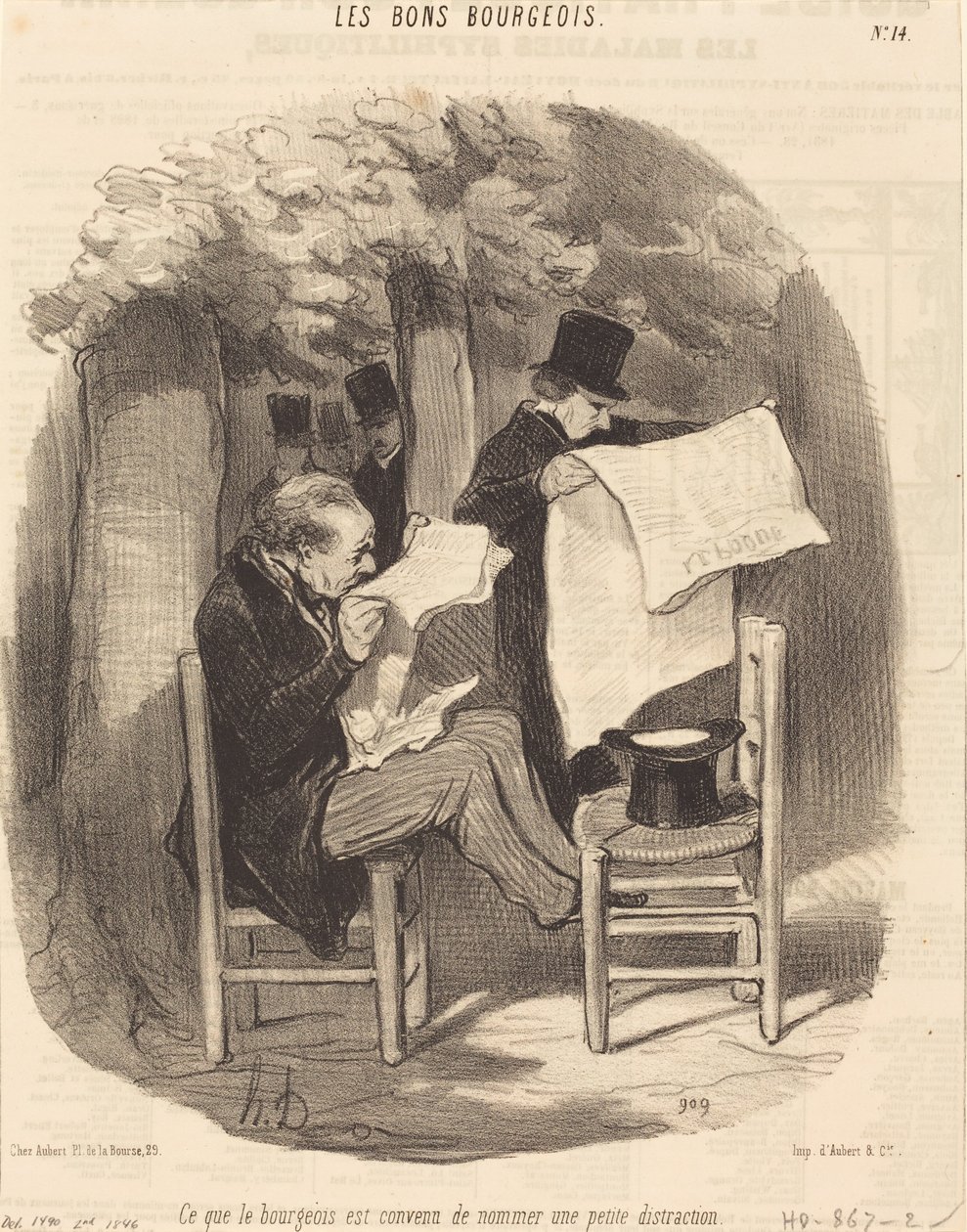 Was der Bürger als eine... Ablenkung bezeichnet von Honoré Daumier