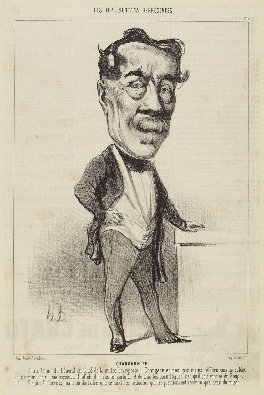 Changarnier von Honoré Daumier