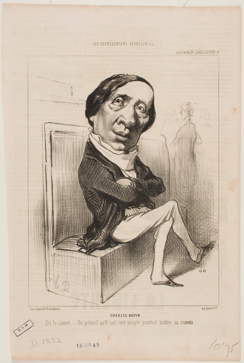 Charles Dupin von Honoré Daumier