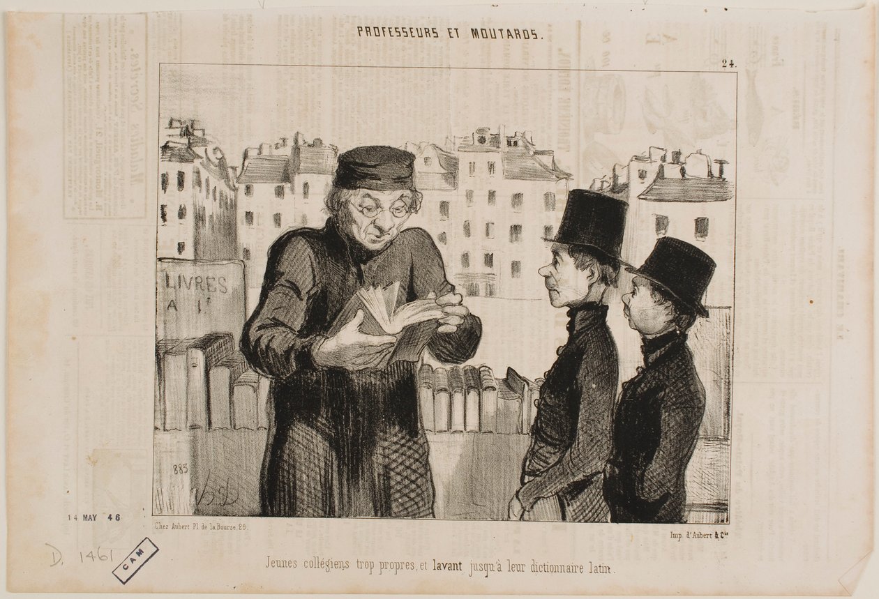 Saubere, junge Gymnasiasten von Honoré Daumier