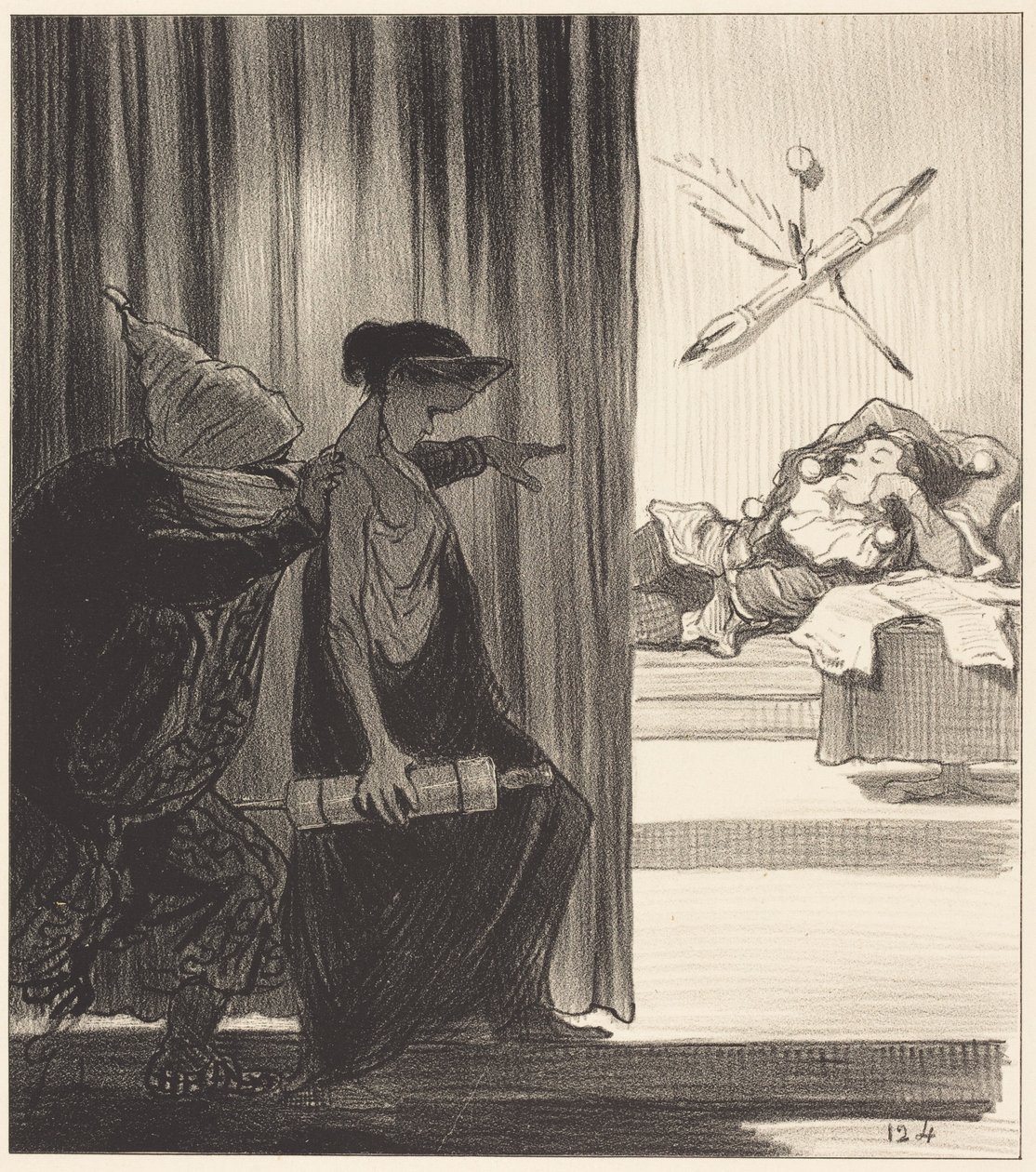 Klytaimnestra gedrängt von Mimi Véron von Honoré Daumier