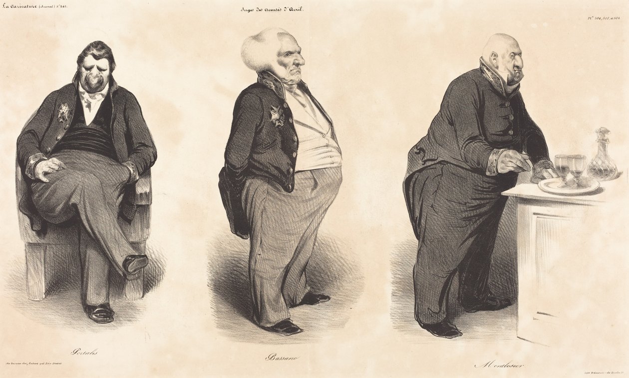Graf Portalis - Herzog von Bassano - Graf von Montlosier von Honoré Daumier
