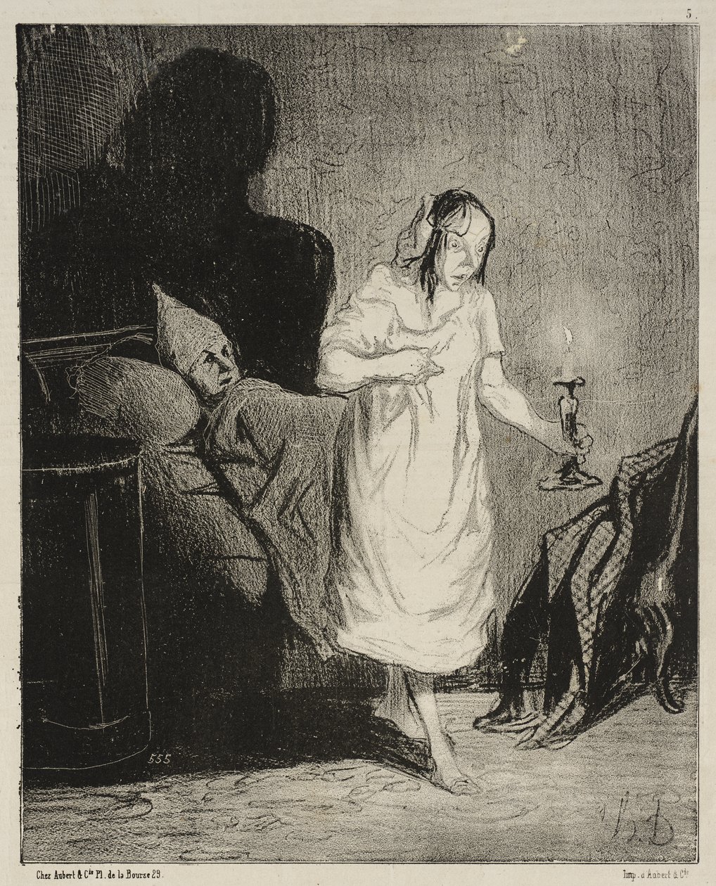 Sag mal, Bichette ... woran denkst du denn ... von Honoré Daumier