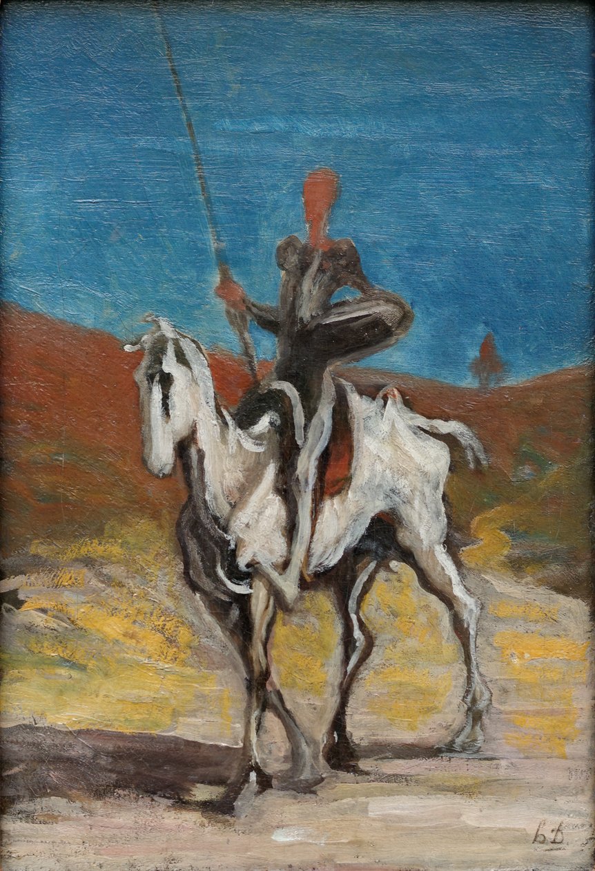 Don Quijote und Sancho Panza von Honoré Daumier