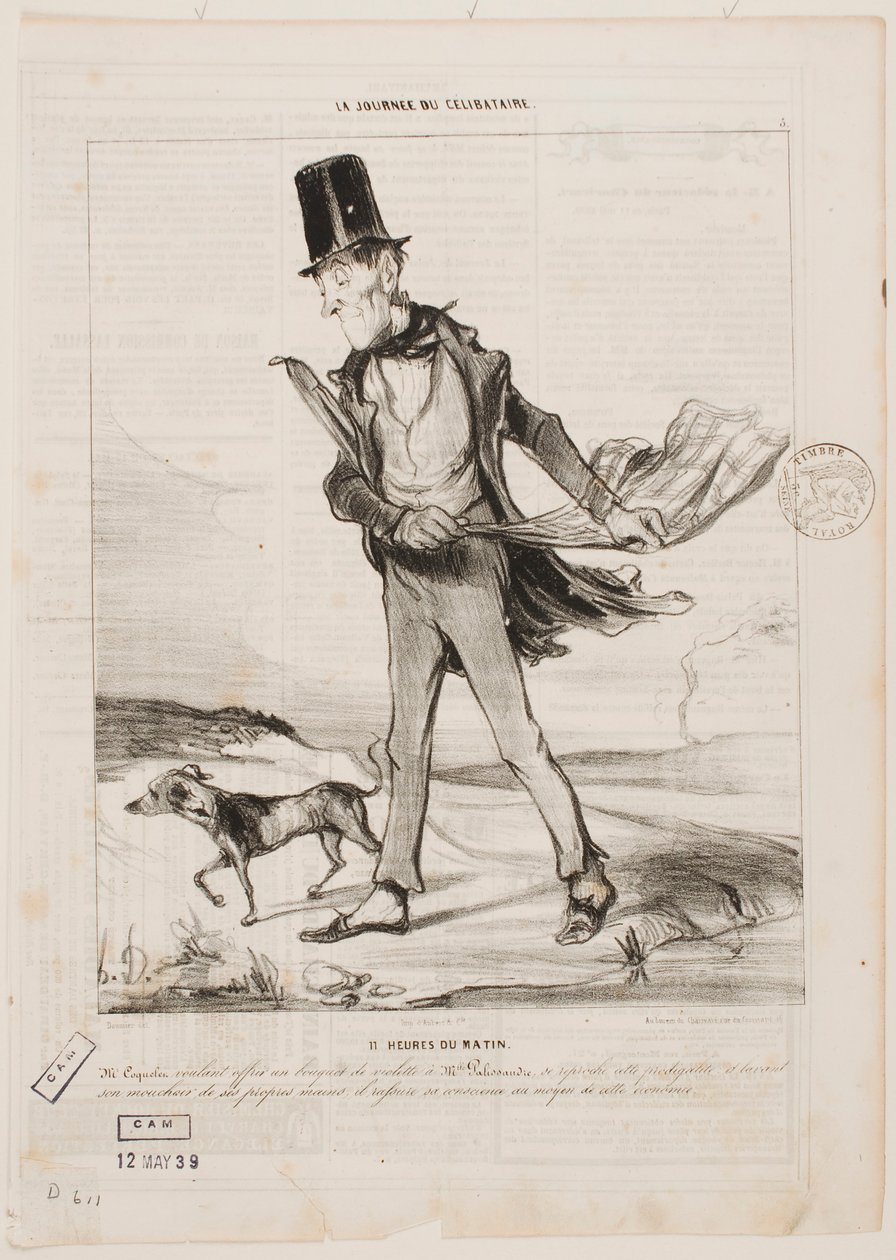 Elf Uhr morgens von Honoré Daumier