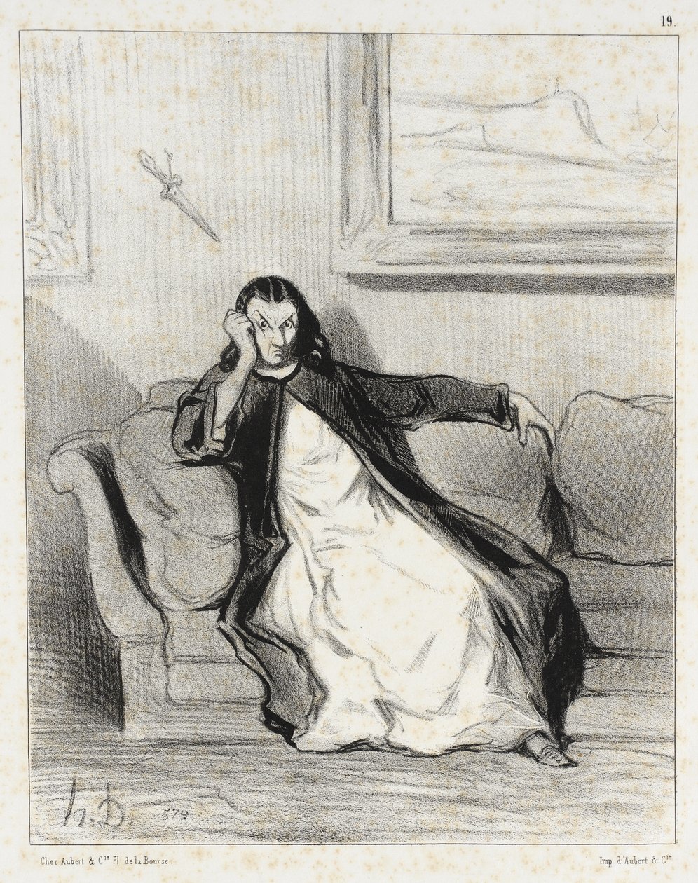 Hölle und Verdammnis!...ausgepfiffen!... von Honoré Daumier