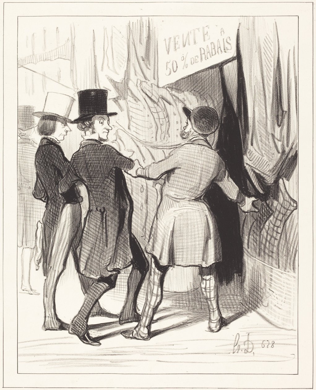 Entrez Messieurs... voici de magnifiques... von Honoré Daumier