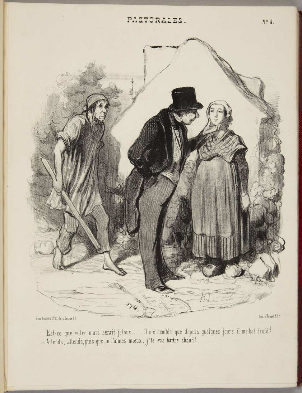 Wäre Ihr Mann eifersüchtig... von Honoré Daumier