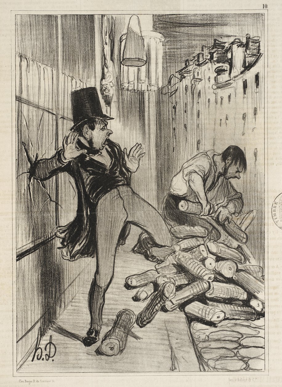 Verflixt!... wie lästig diese Wesen sind! von Honoré Daumier