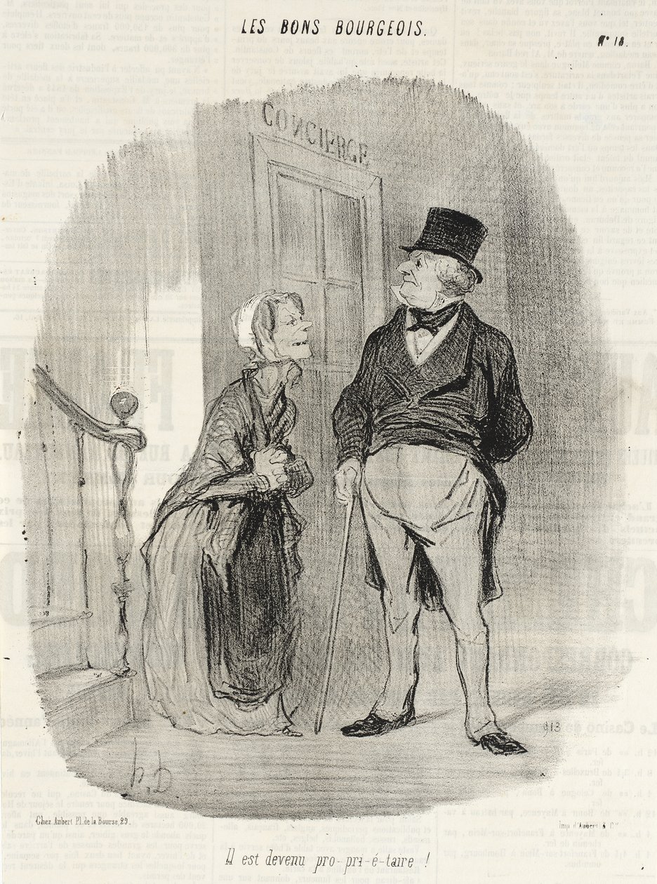 Er ist Eigentümer geworden! von Honoré Daumier