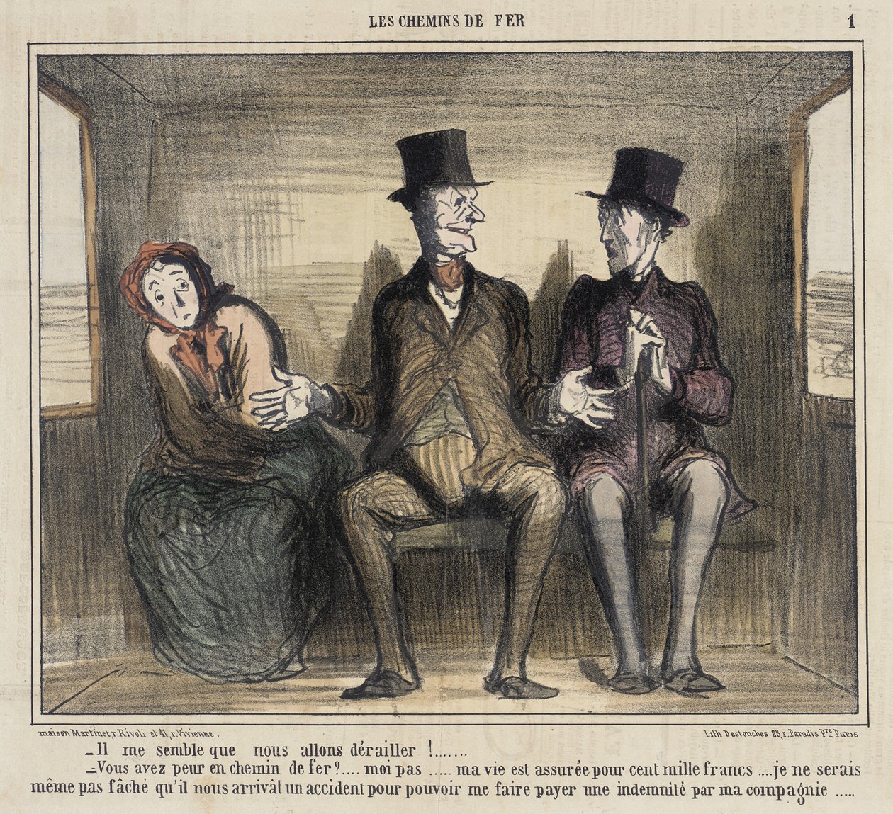 Es scheint mir, dass wir entgleisen werden... von Honoré Daumier