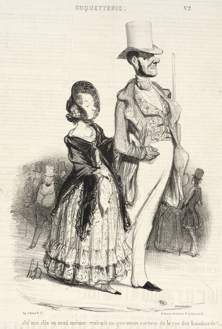 Ich sage mir selbst: Würde man glauben... von Honoré Daumier
