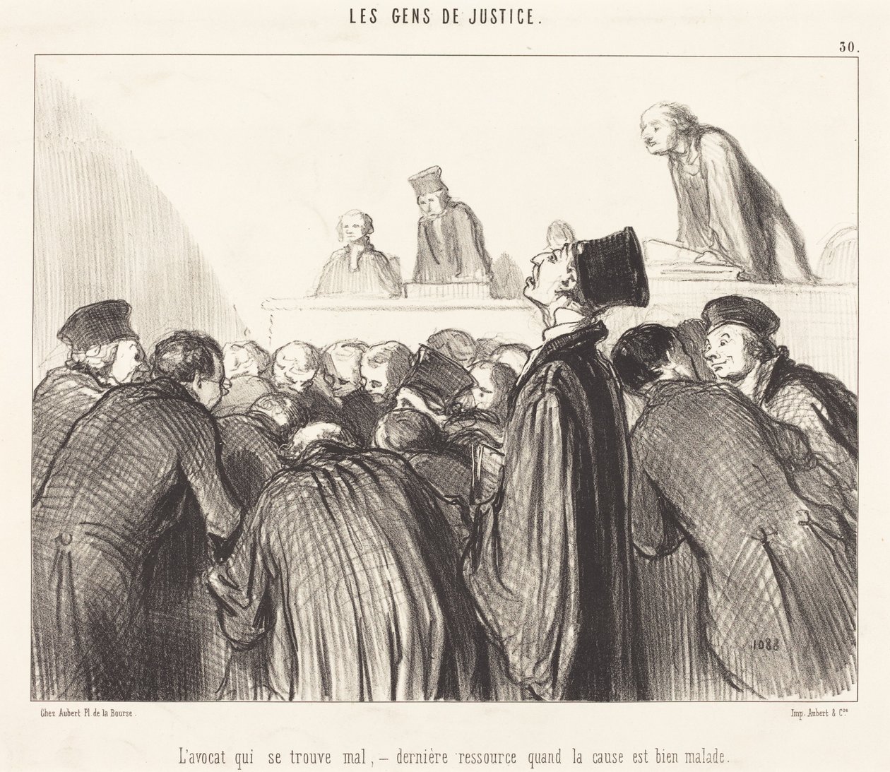 Der ohnmächtige Anwalt von Honoré Daumier