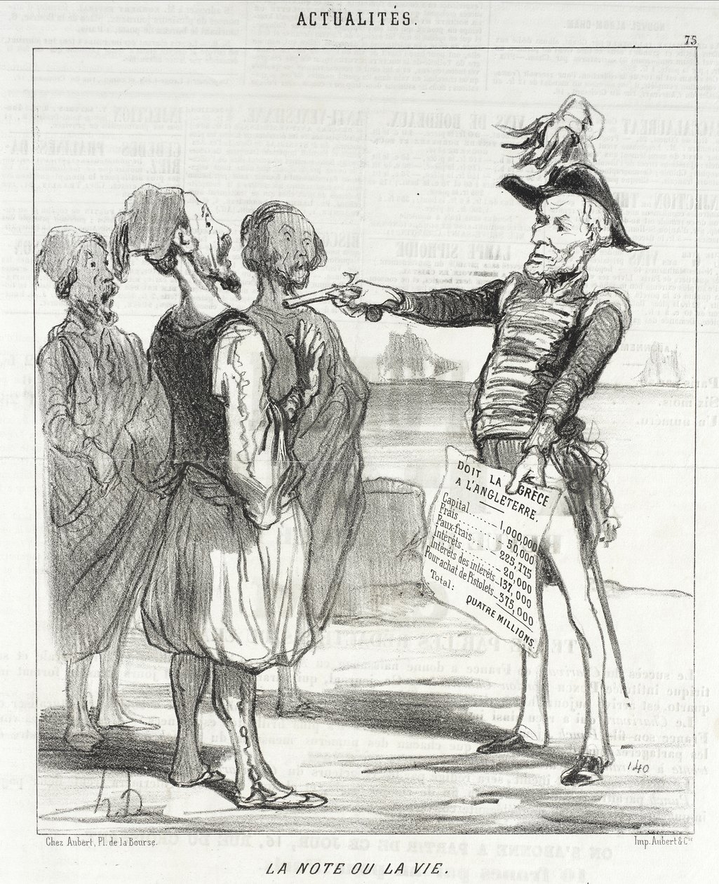 Das Geld oder das Leben von Honoré Daumier