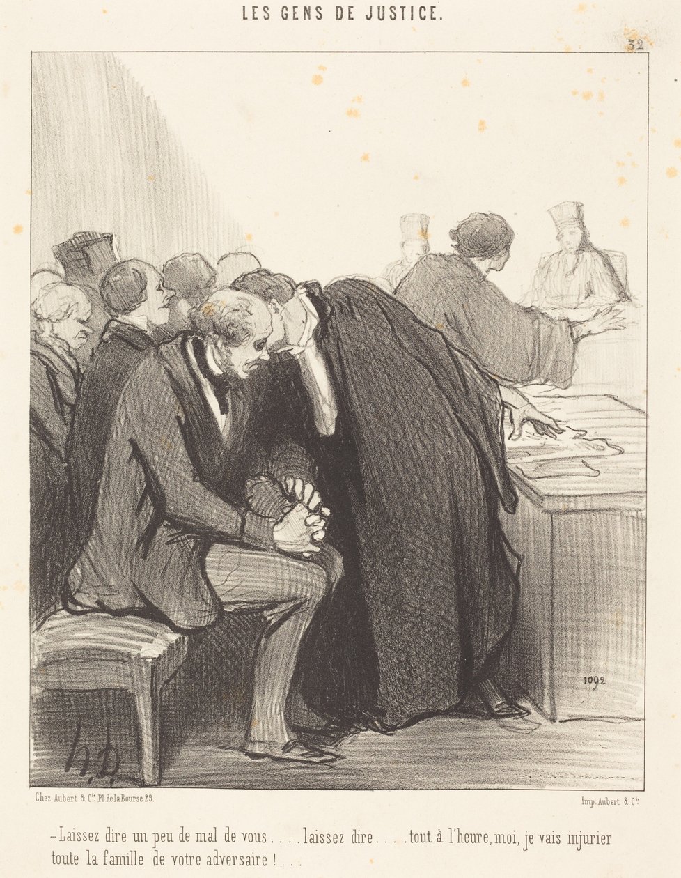 Lassen Sie ein wenig Schlechtes über sich sagen... von Honoré Daumier