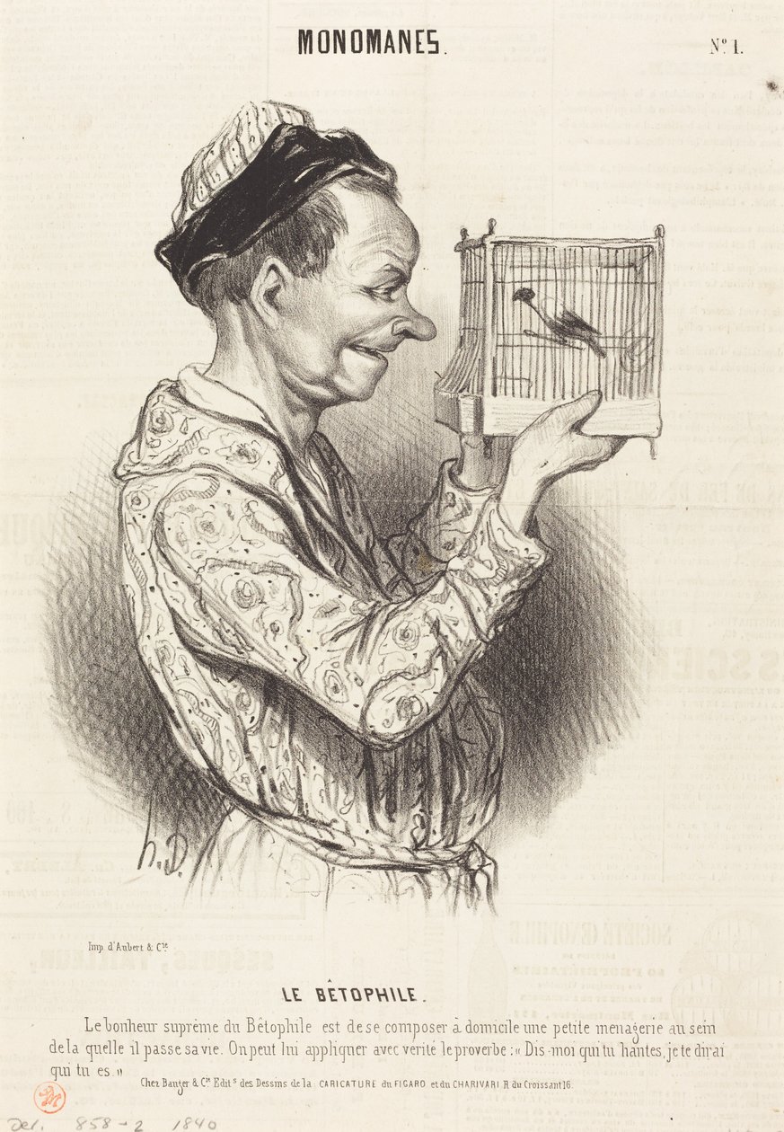 Le Bétophile von Honoré Daumier