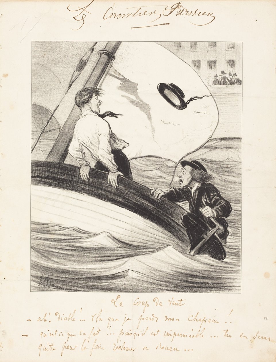 Der Windstoß von Honoré Daumier