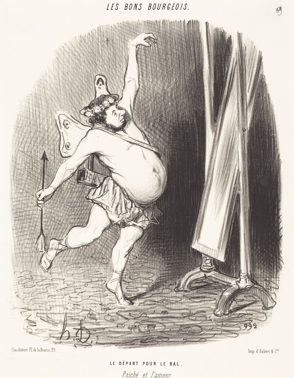 Die Abfahrt zum Ball von Honoré Daumier