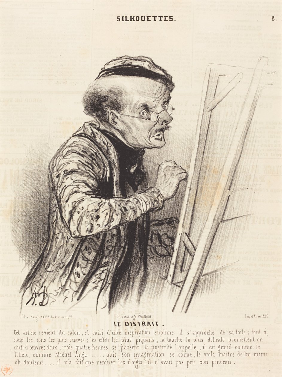 Der Zerstreute von Honoré Daumier