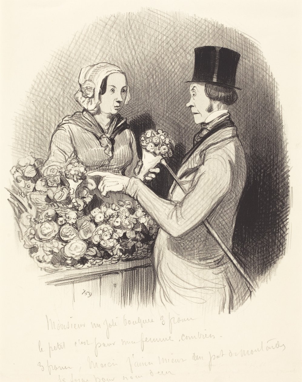 Der Tag, an dem man galant sein muss von Honoré Daumier