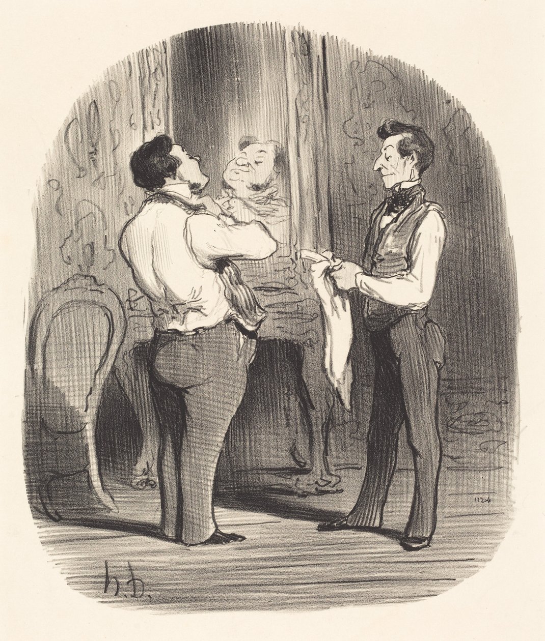 Der Tag, an dem es darum geht, eine Eroberung zu machen von Honoré Daumier