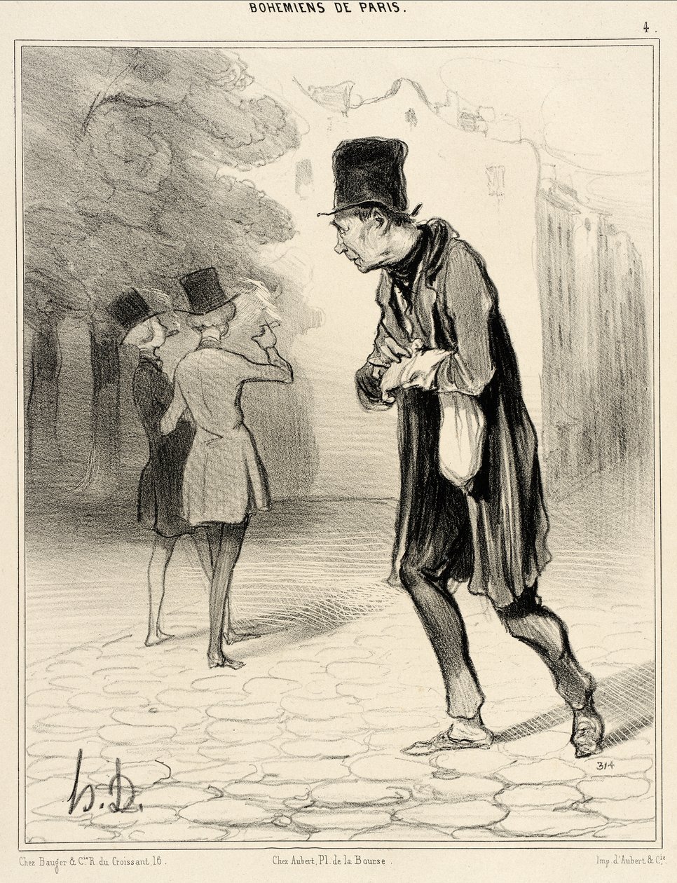 Der Zigarrenstummel-Sammler von Honoré Daumier