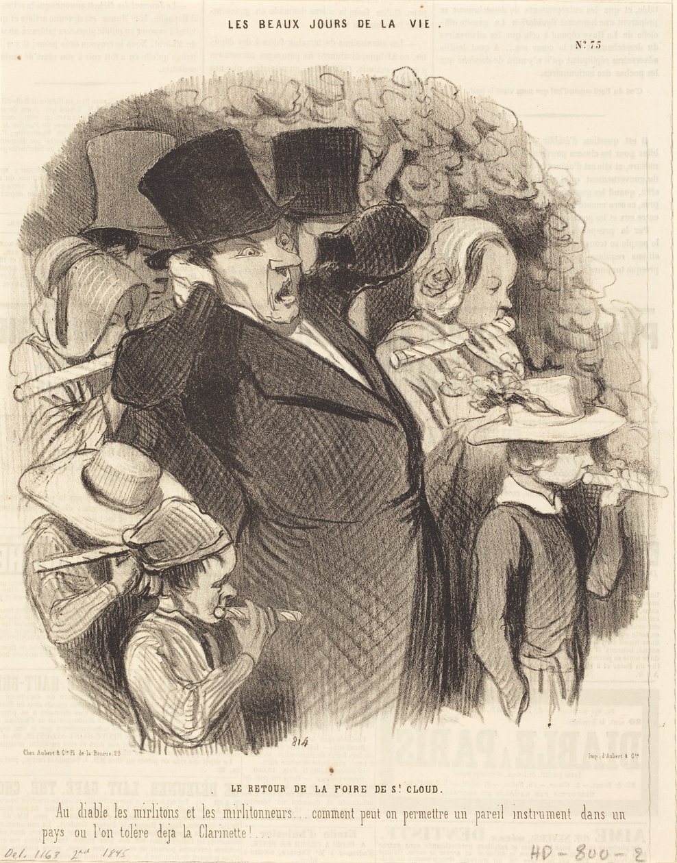 Le Retour de la foire de Saint-Cloud von Honoré Daumier