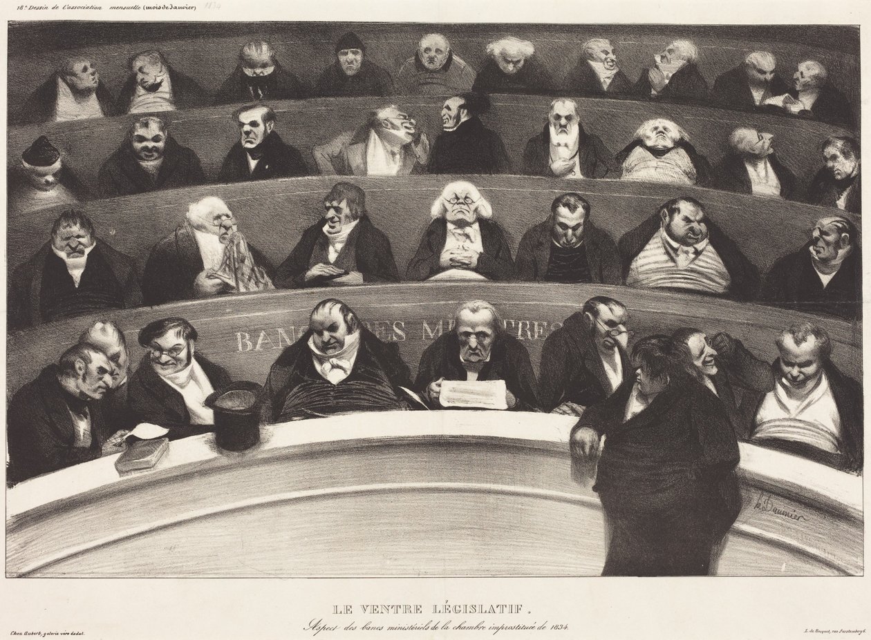 Der Legislative Bauch von Honoré Daumier