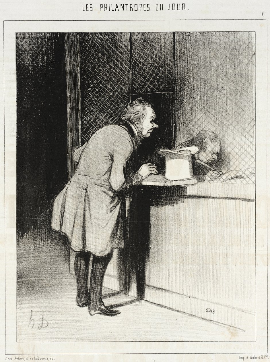 Die Philanthropen unserer Zeit (Druckgrafikserie) von Honoré Daumier