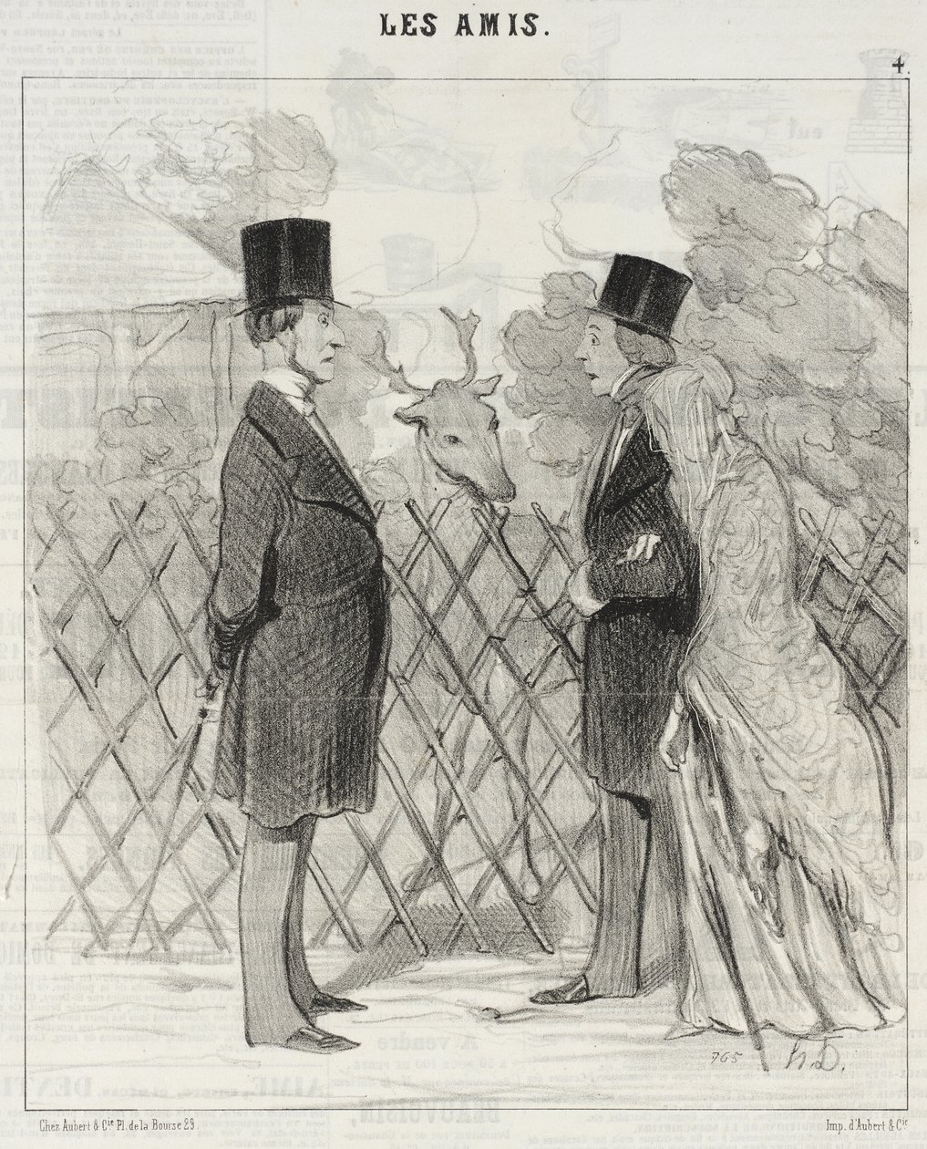 Madame Cabassol spaziert... von Honoré Daumier