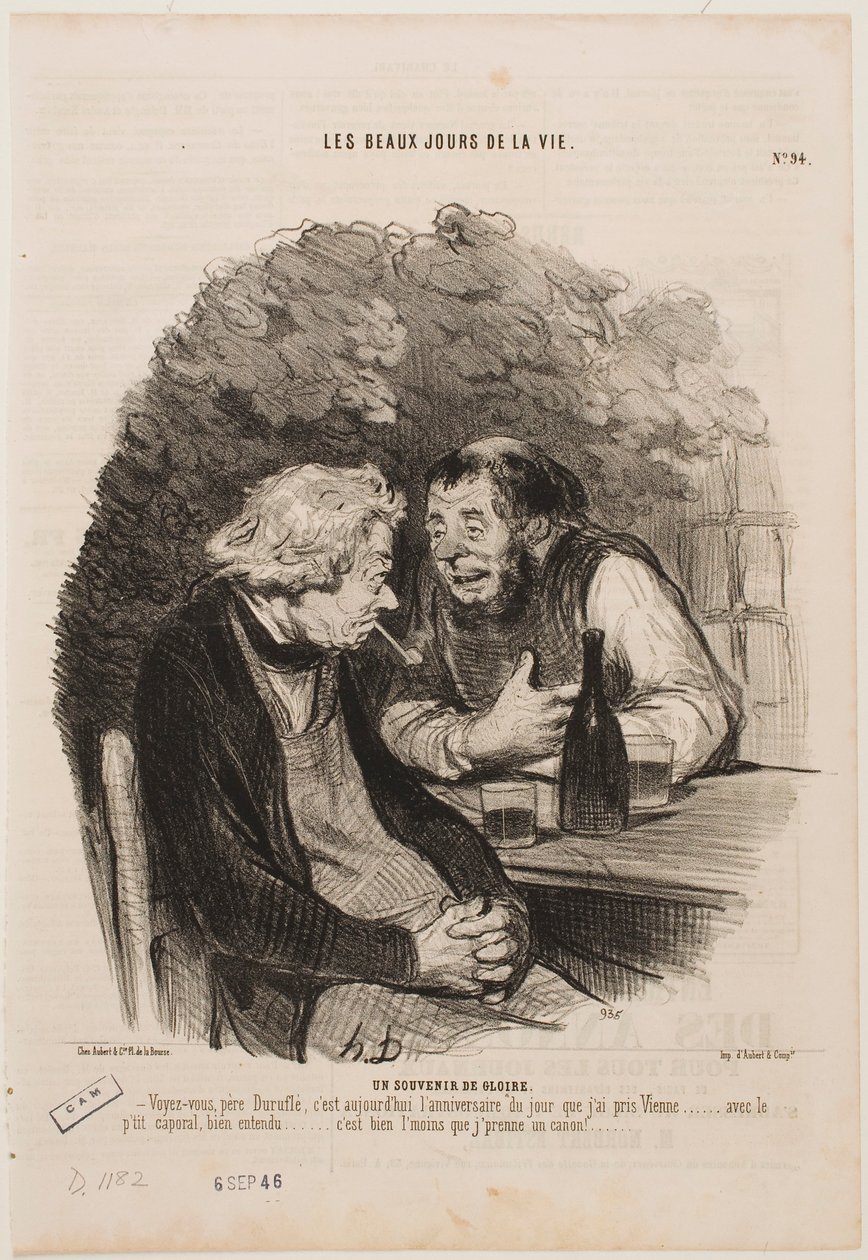 Erinnerungen an Ruhm von Honoré Daumier