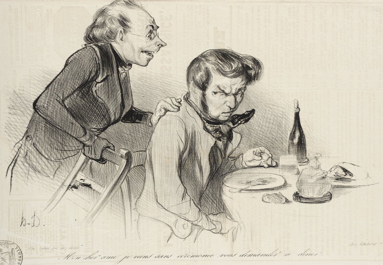 Mein lieber Freund, ich komme ohne Zeremonie... von Honoré Daumier