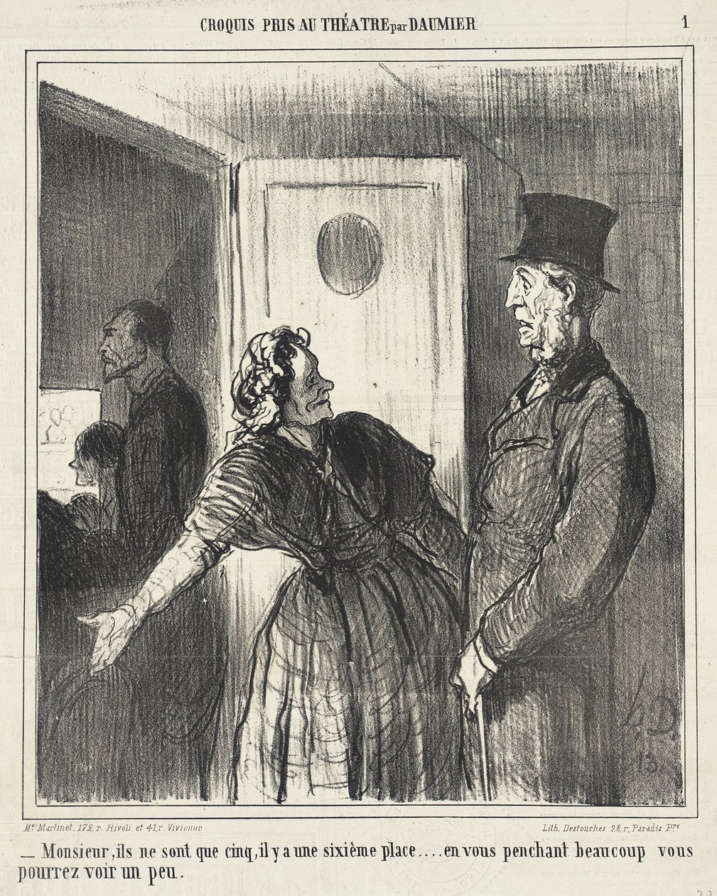 Mein Herr, es sind nur fünf... von Honoré Daumier