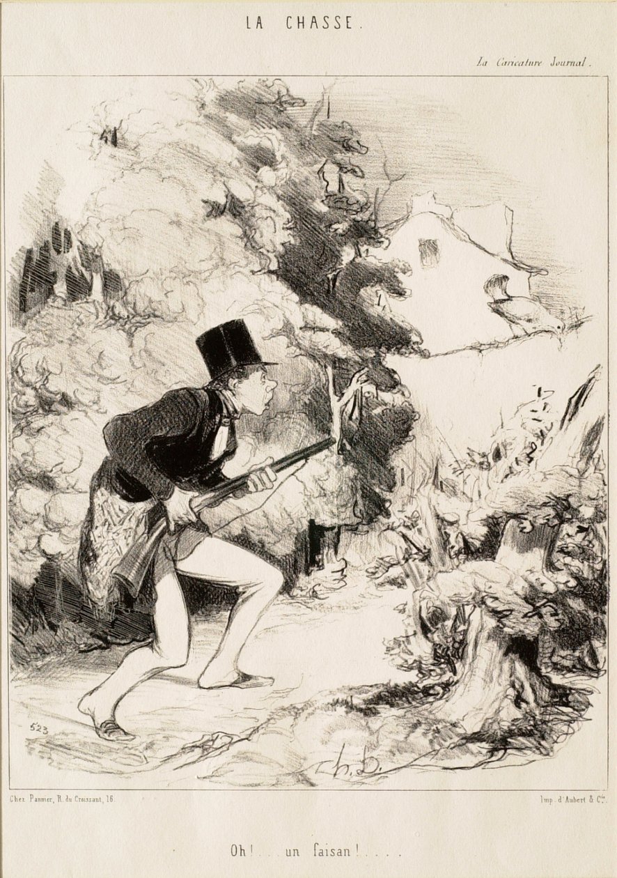 Oh!..Ein Fasan! von Honoré Daumier