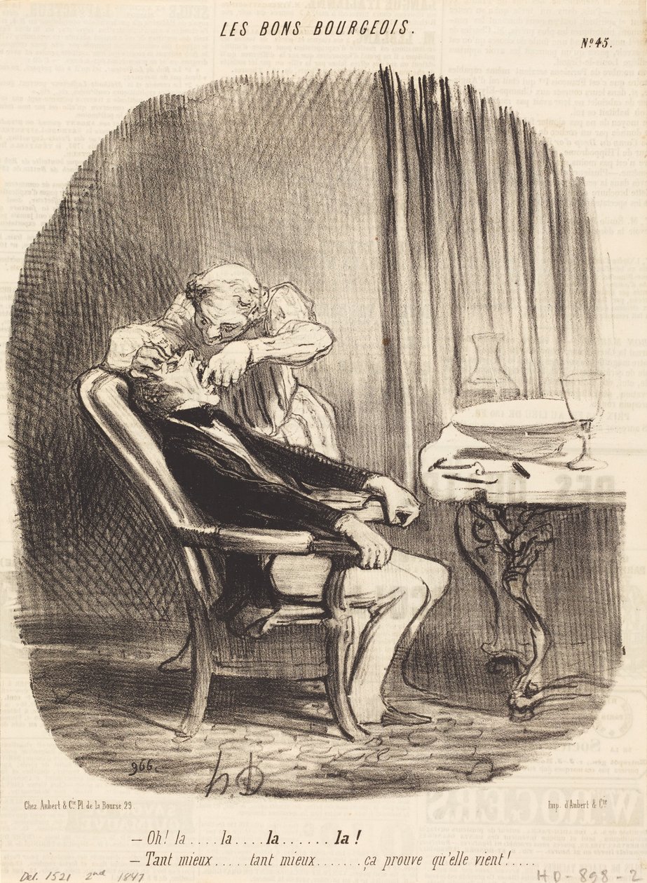 Oh! la... umso besser... das beweist, dass sie kommt! von Honoré Daumier
