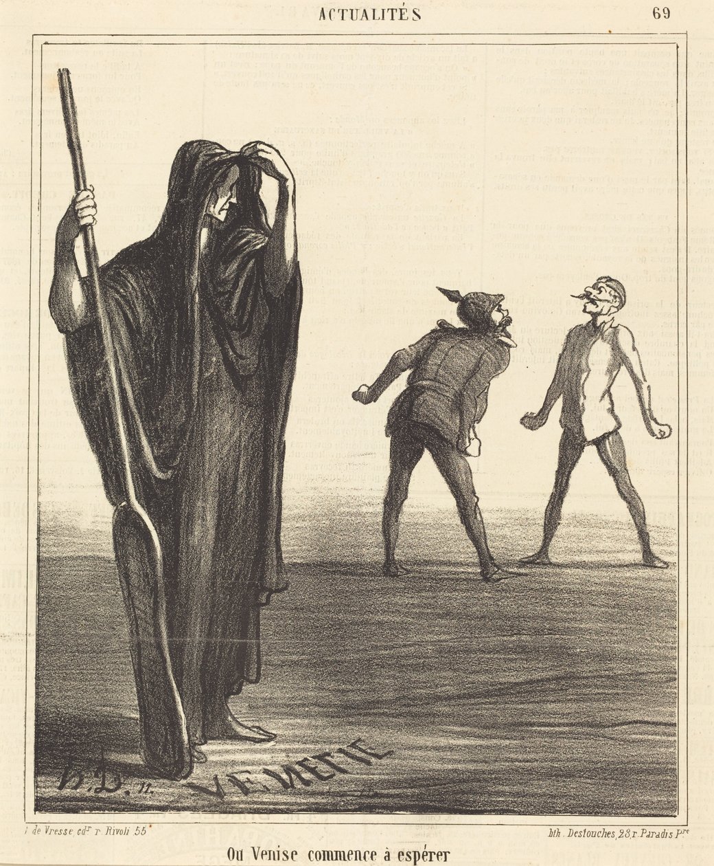 Wo Venedig zu hoffen beginnt von Honoré Daumier