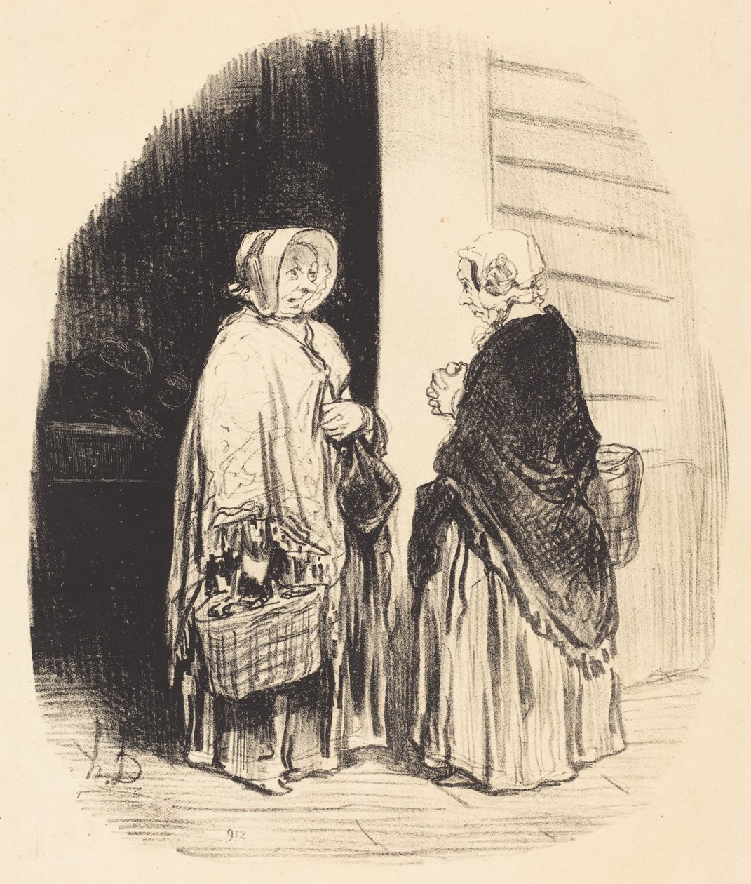 Ja, Madame Chaboulard... vierundzwanzig Lebensmittelhändler... [Vorderseite] von Honoré Daumier